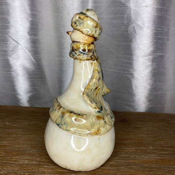 Ceramic Glazed Snowman with Scarf - Picture 4 of 8